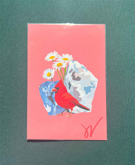April Cardinal Print