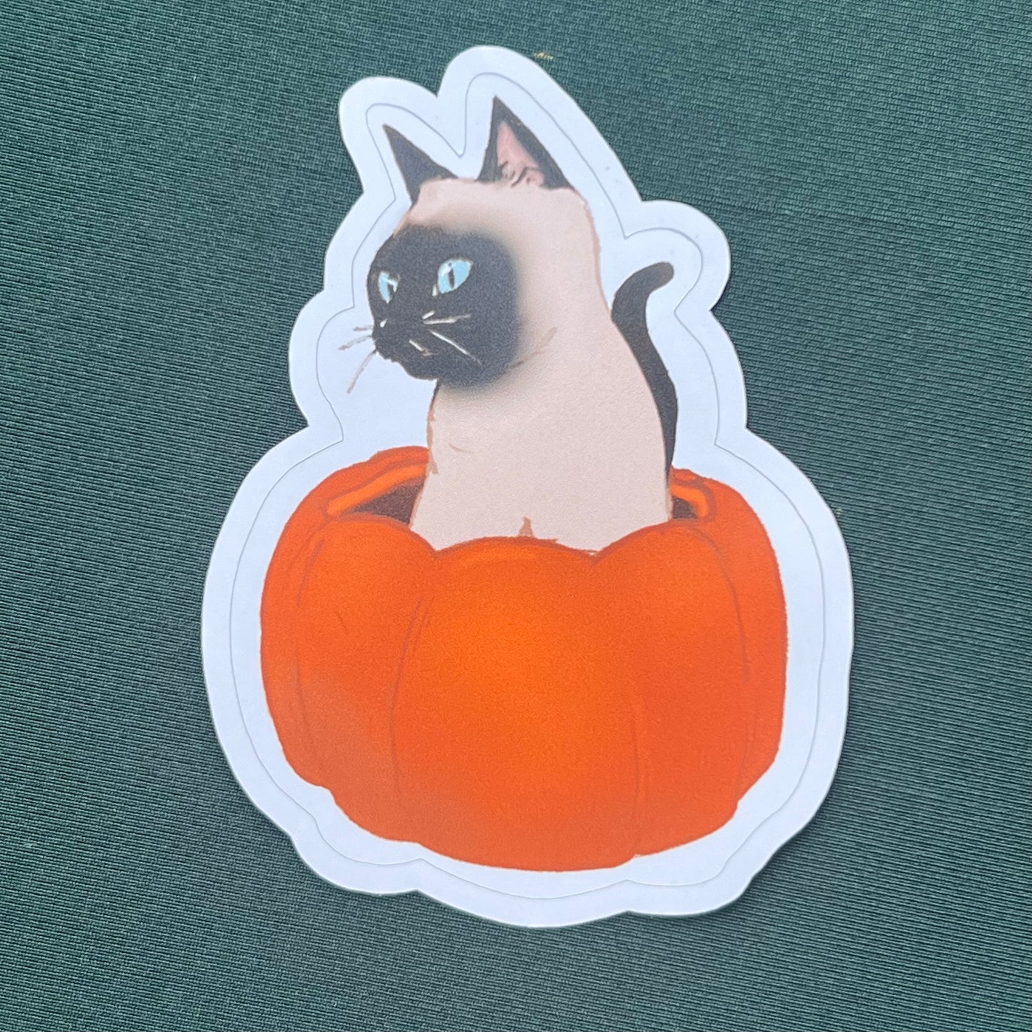 Pumpkin Cat Sticker