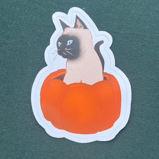 Pumpkin Cat Sticker