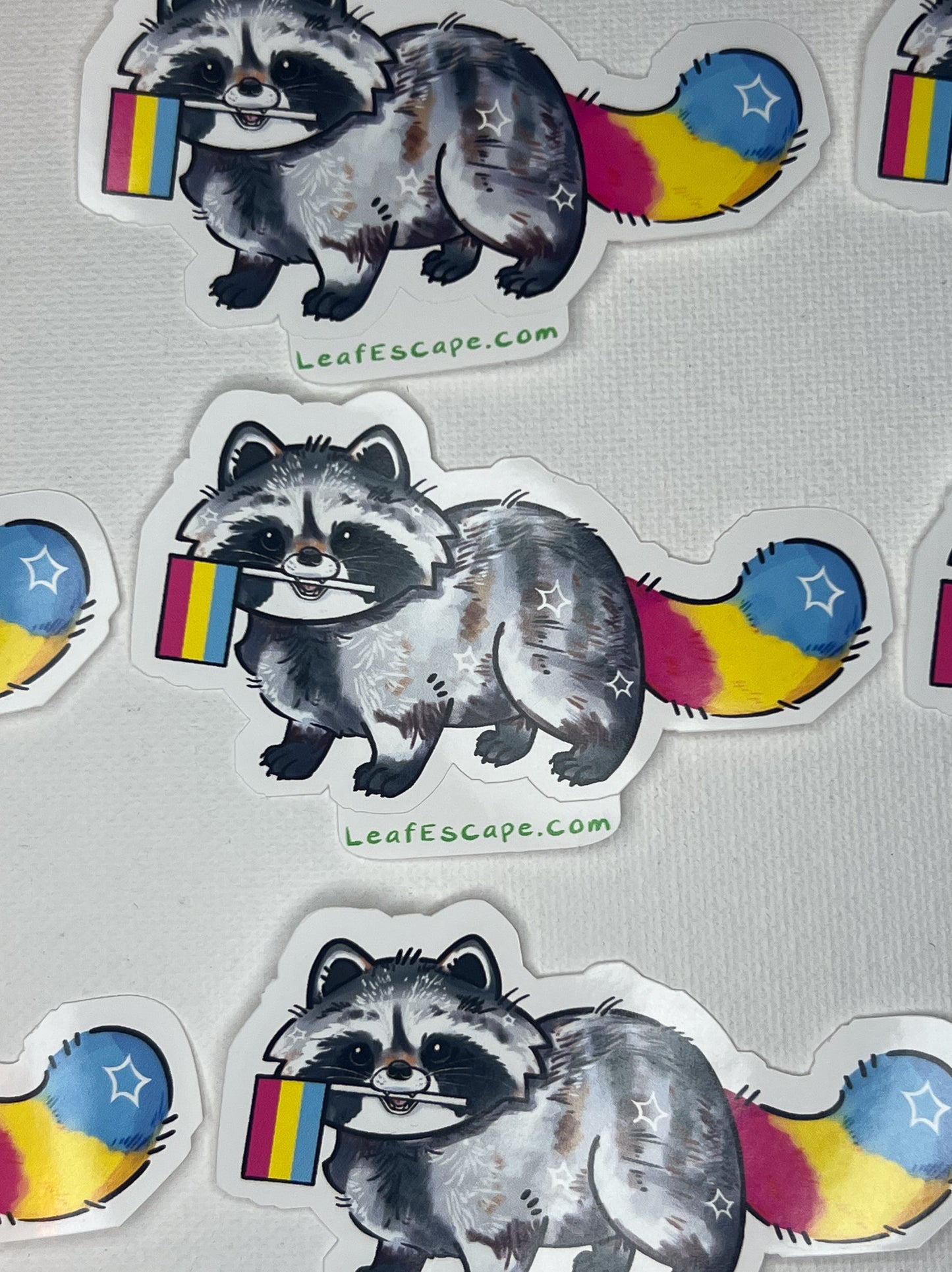 Pride Raccoons Stickers