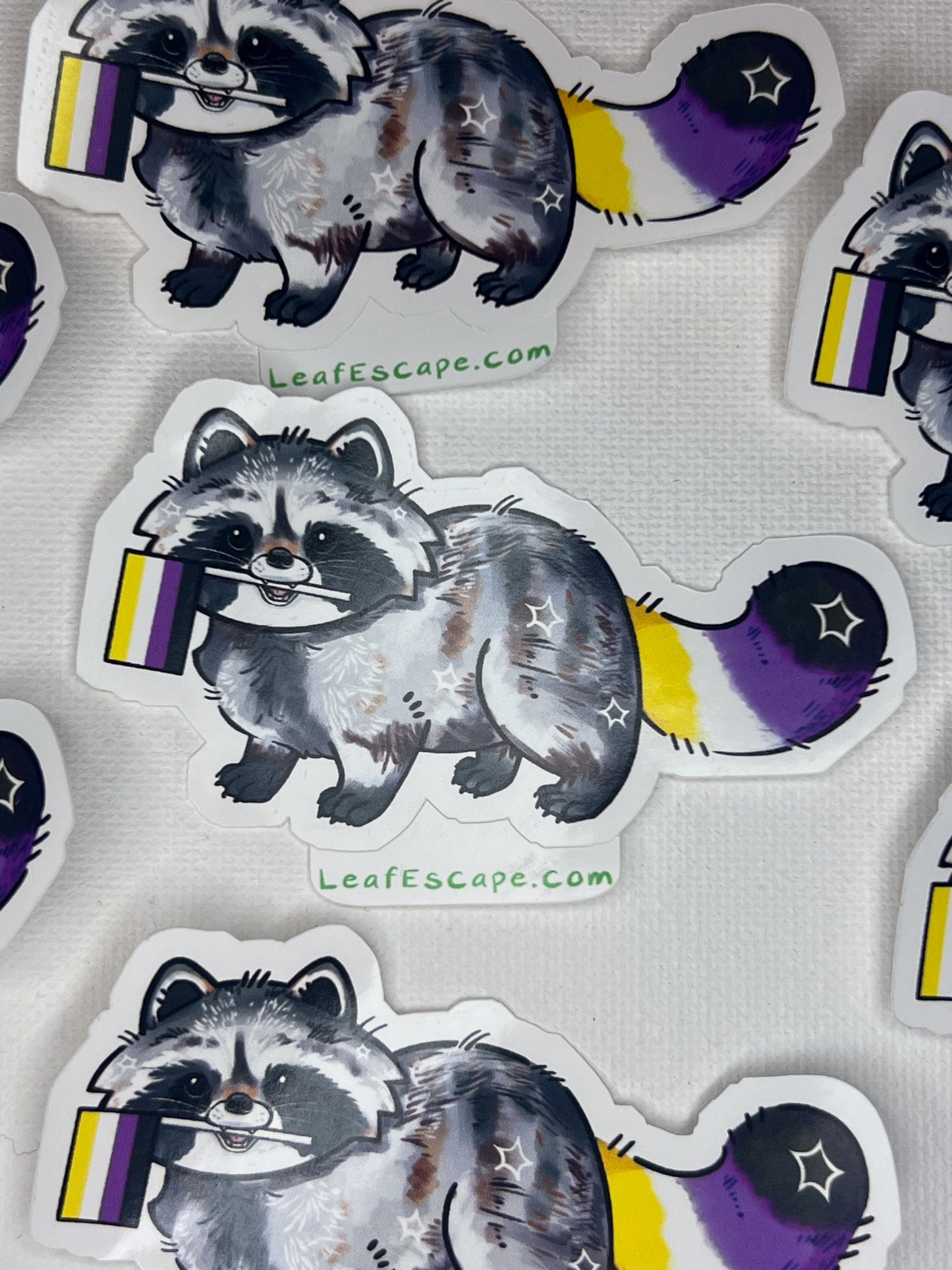 Pride Raccoons Stickers