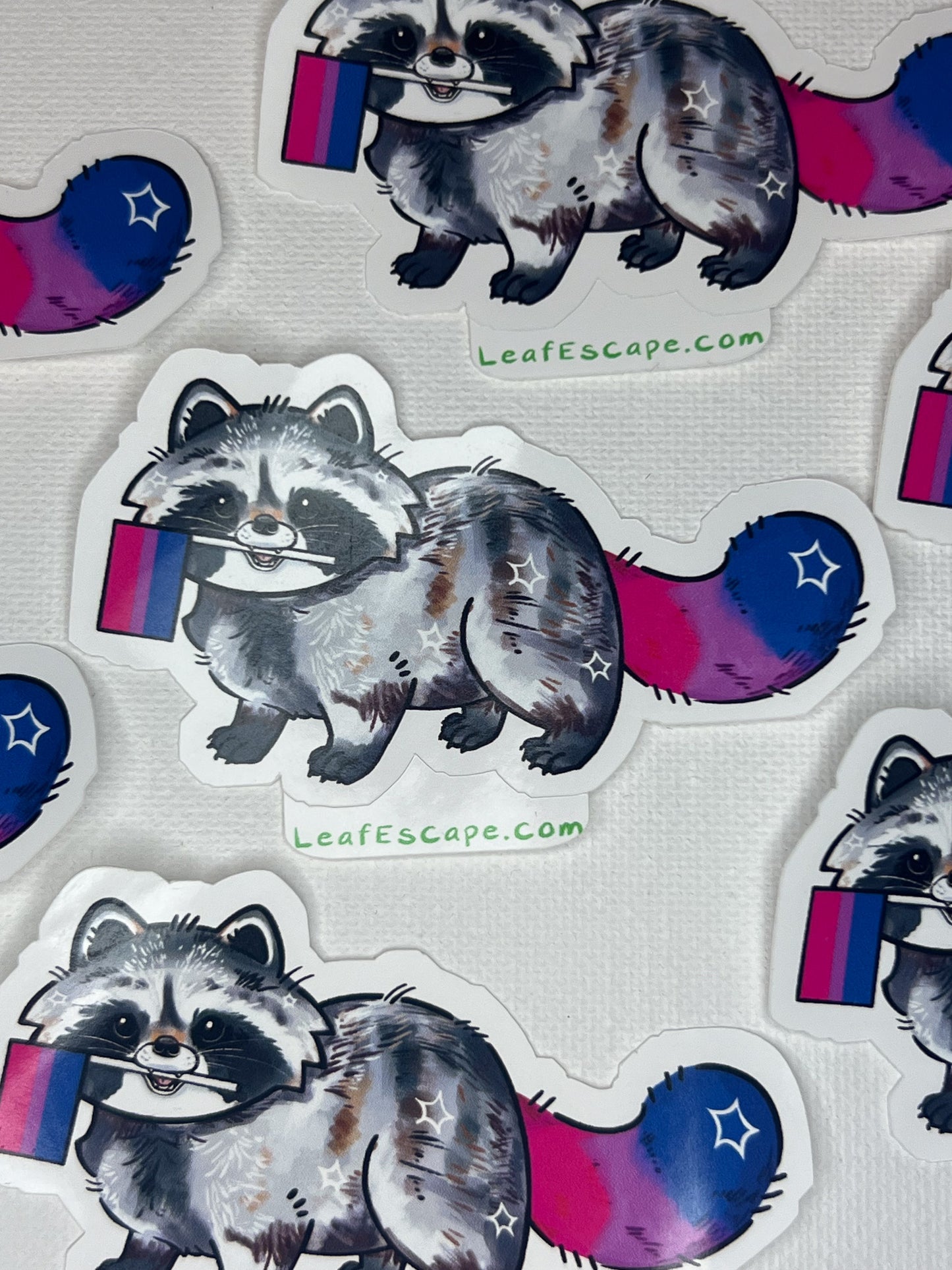 Pride Raccoons Stickers