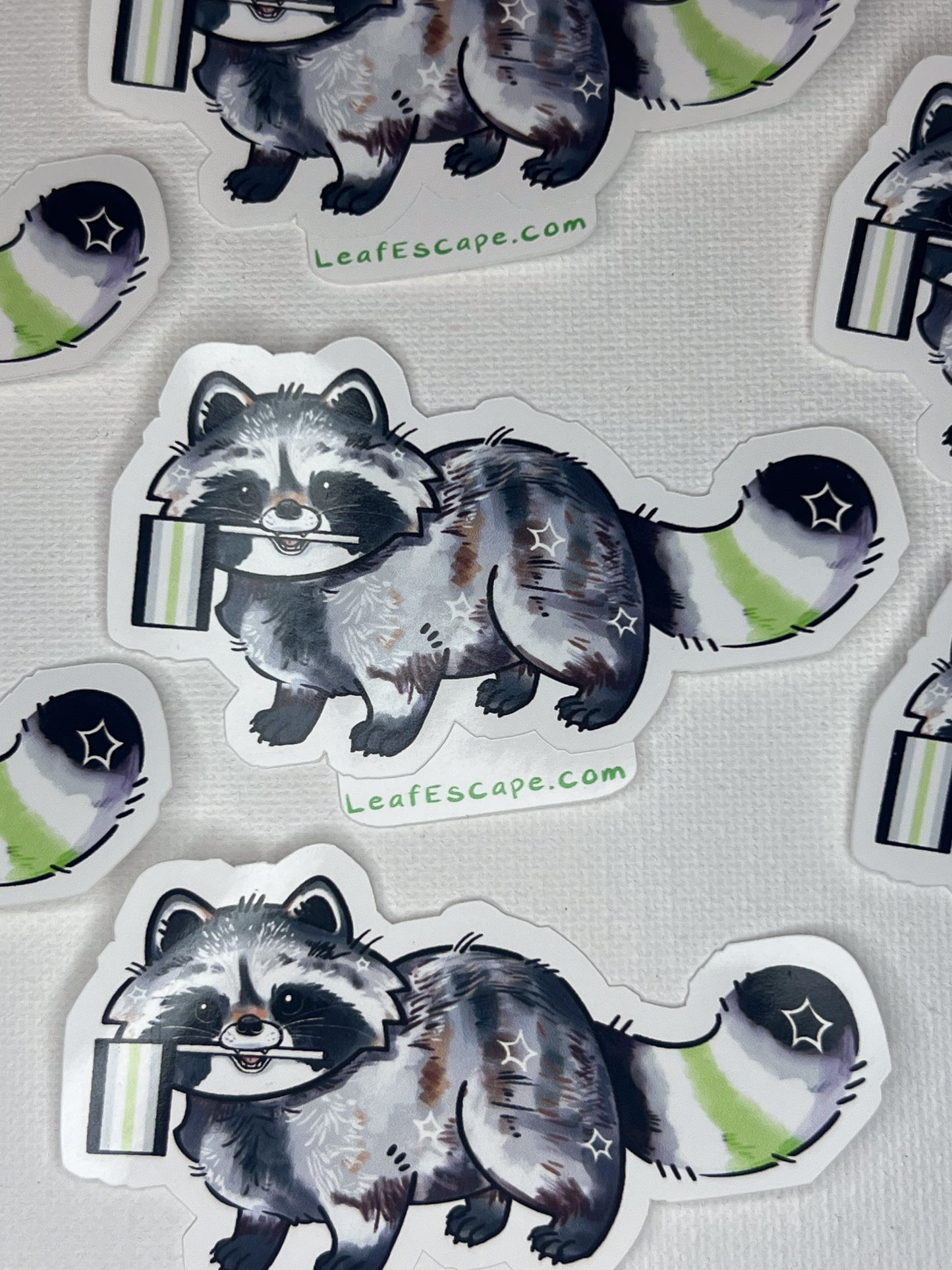 Pride Raccoons Stickers