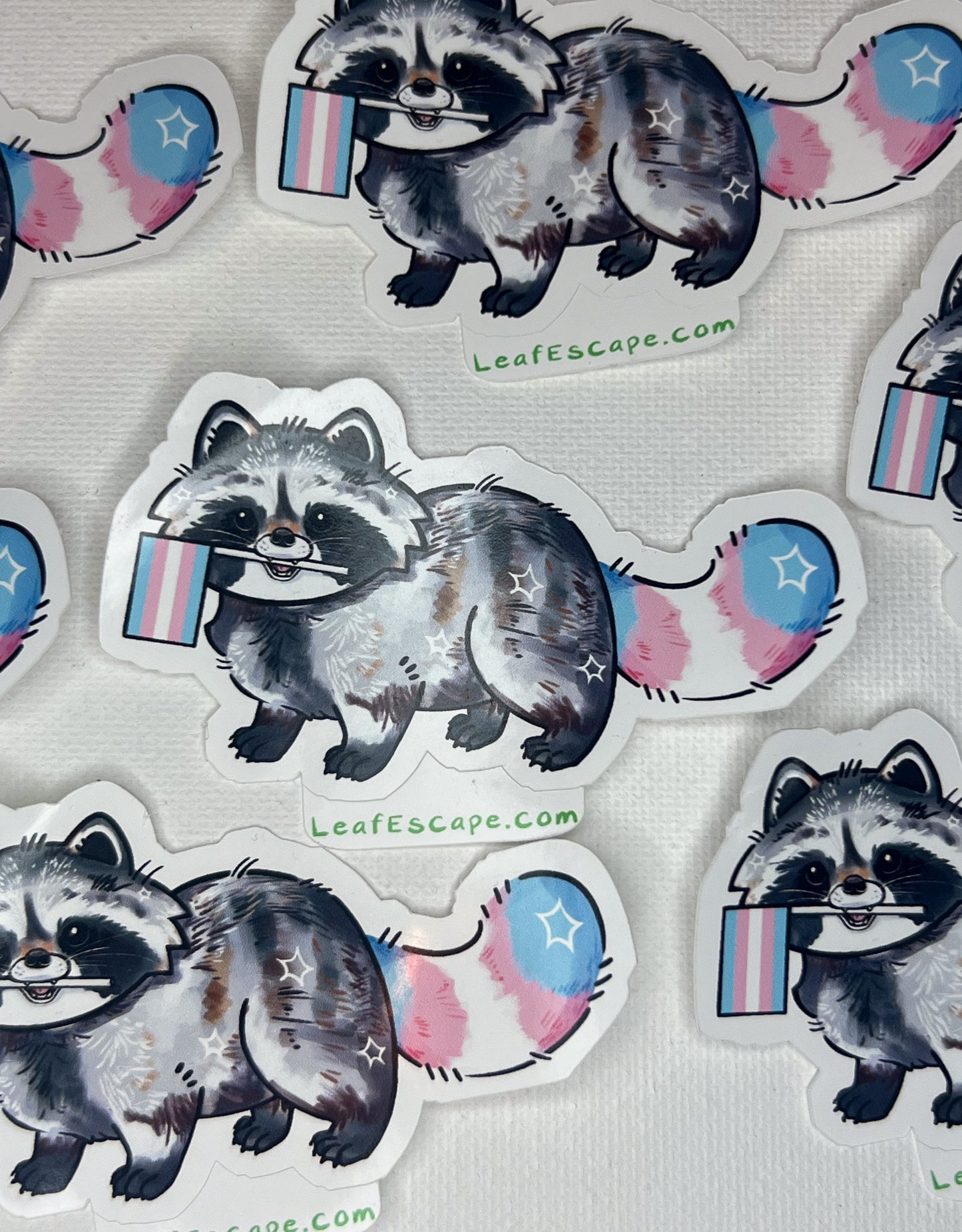 Pride Raccoons Stickers
