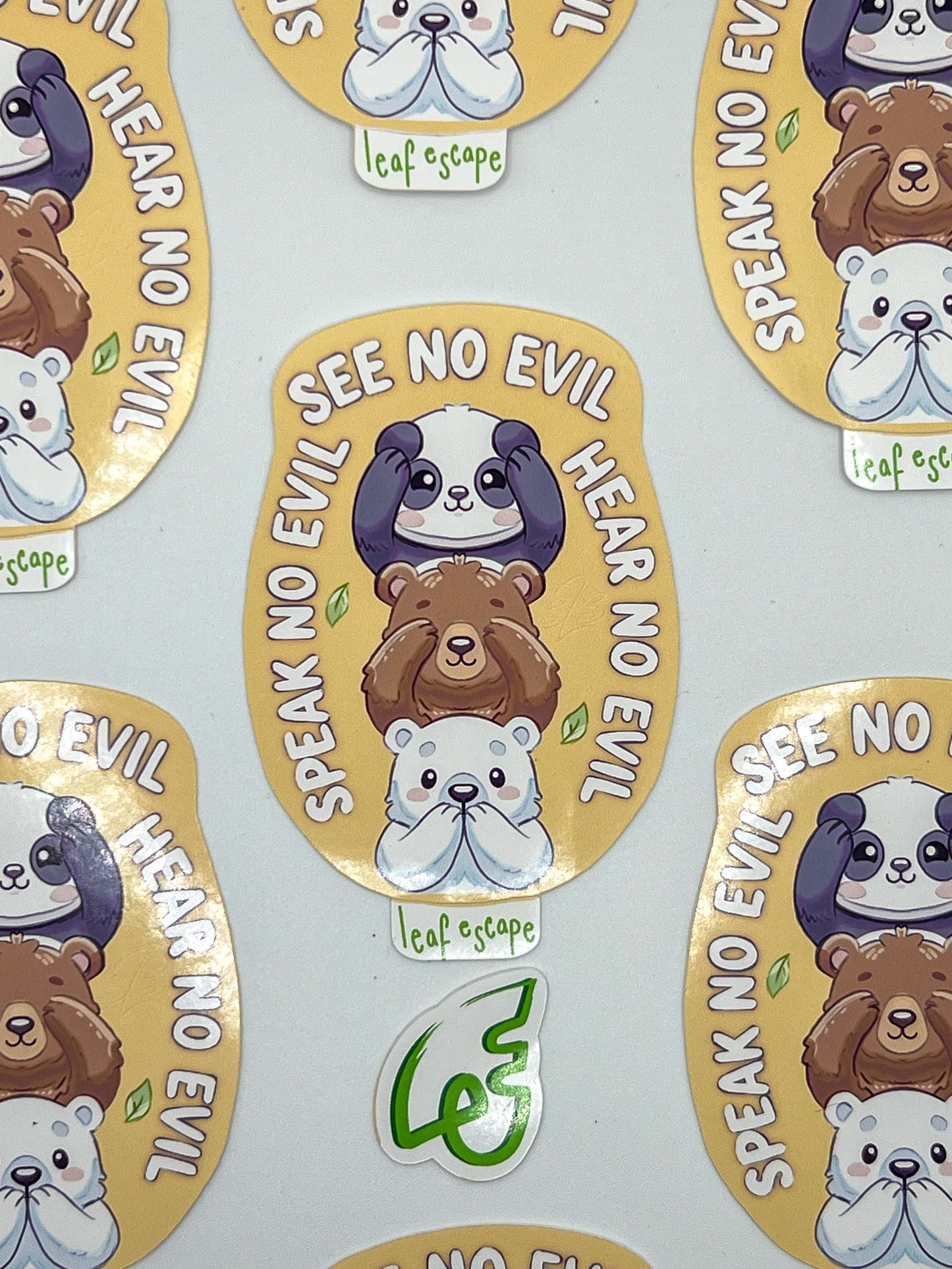 Bear No Evil Sticker