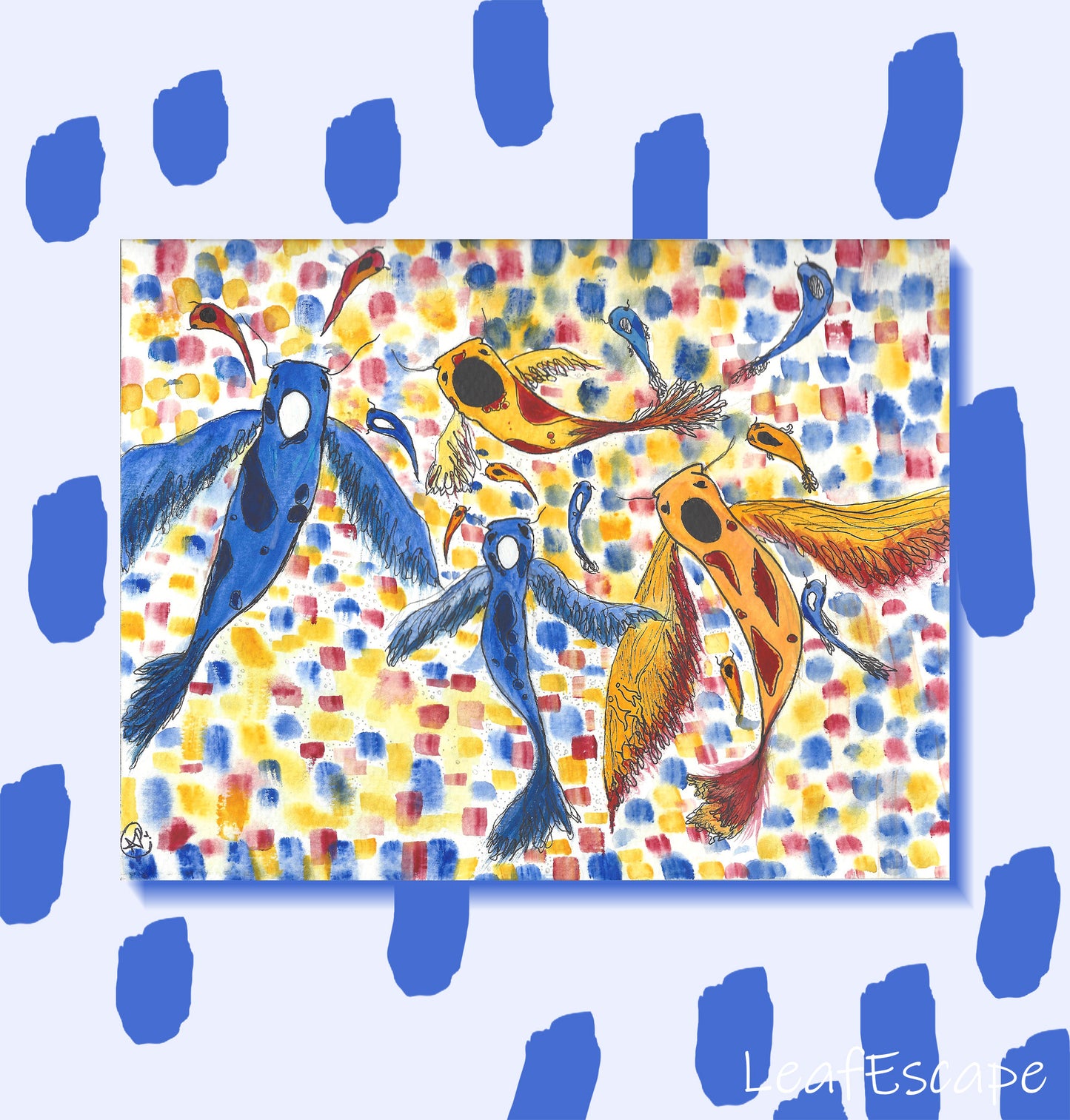 Koi Pond Print