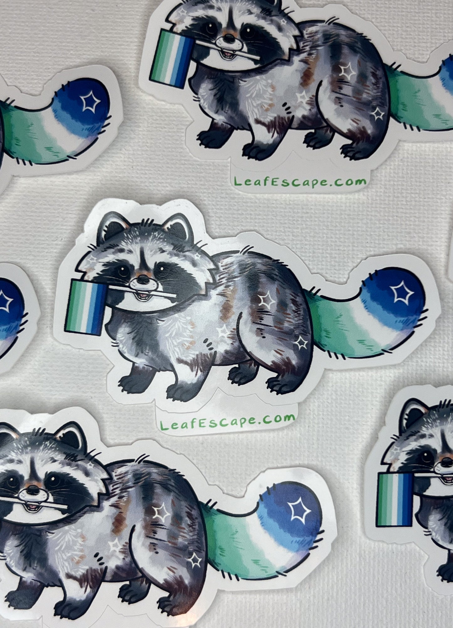 Pride Raccoons Stickers