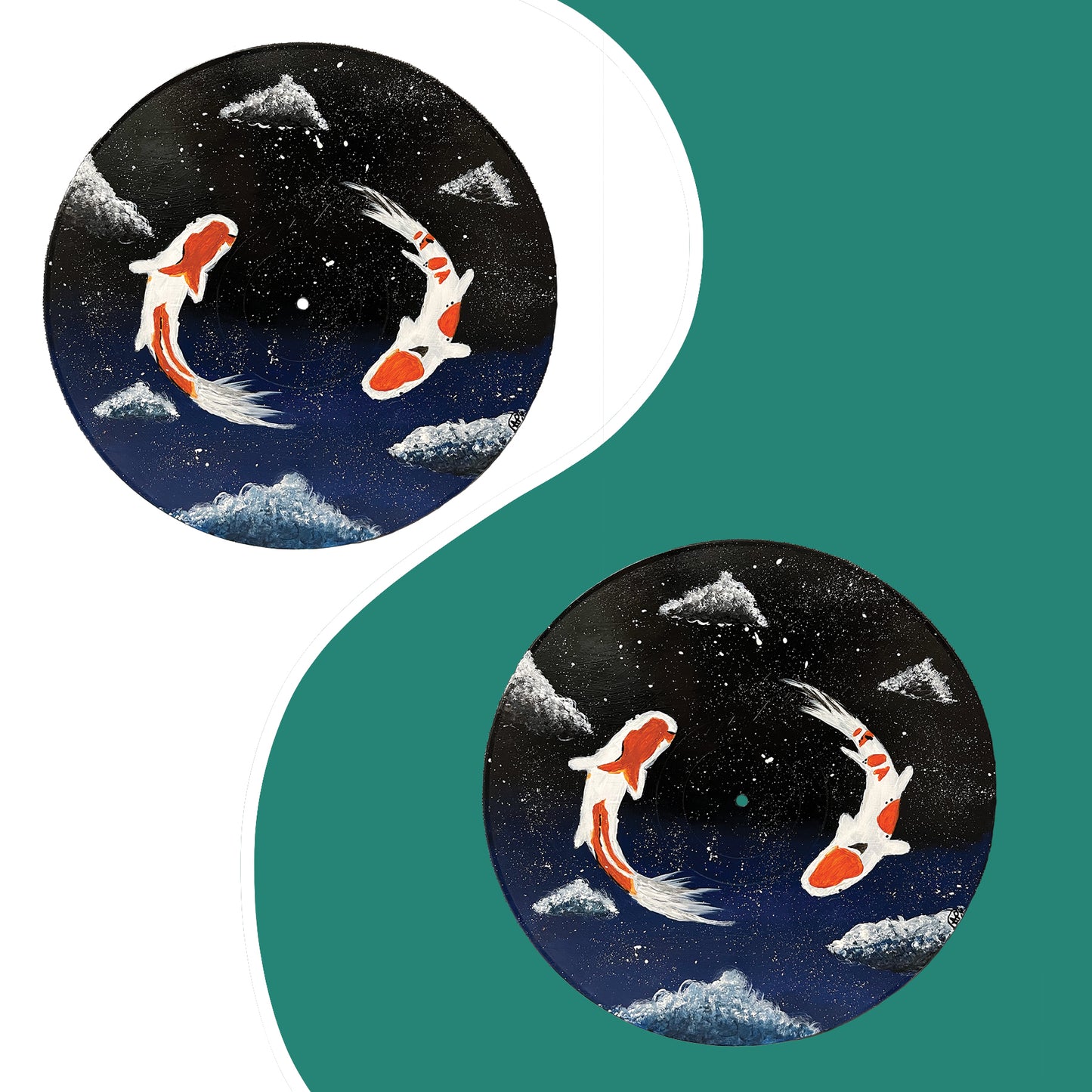 Koi in the Sky Sticker