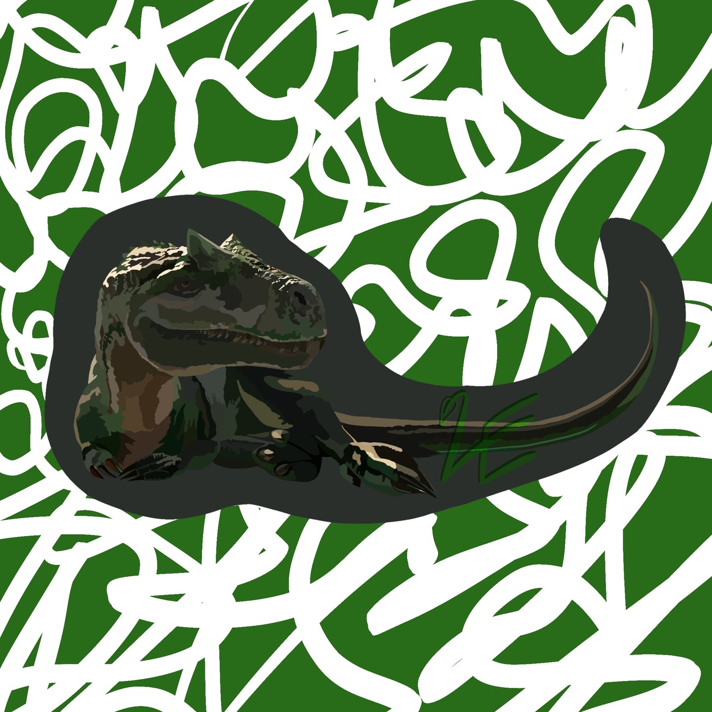 Jurassic and Chill Sticker