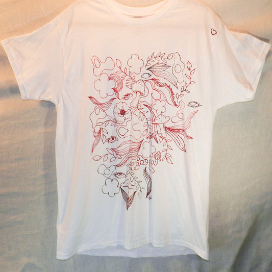 Hand Painted Collage T-Shirts