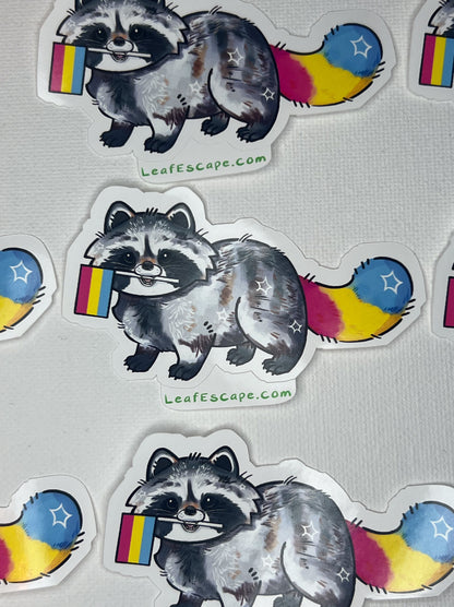 Pride Raccoons Stickers