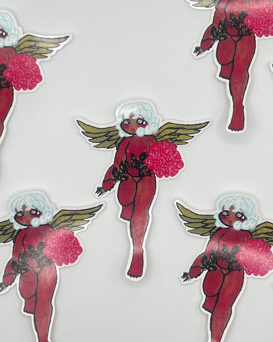 Rose Angel 3 Sticker