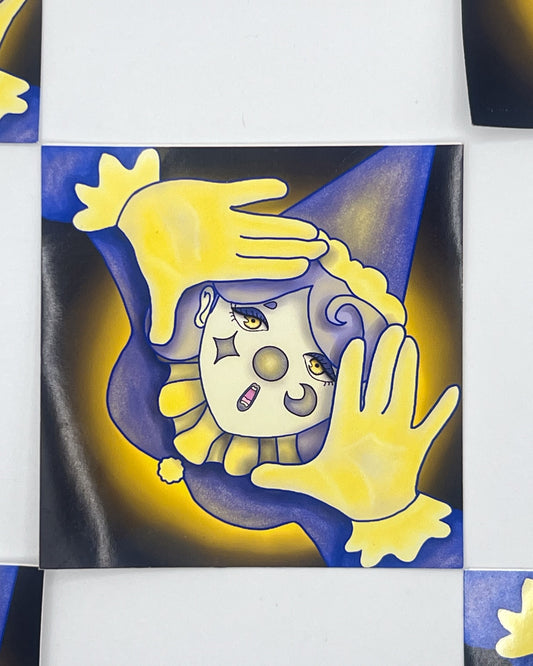 Miela the Clown Sticker