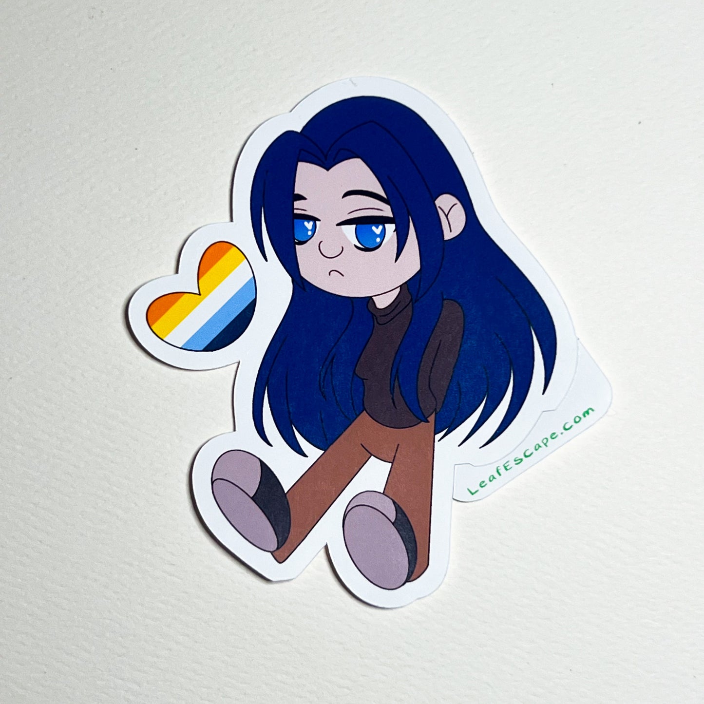 AroAce Pride Girl Sticker