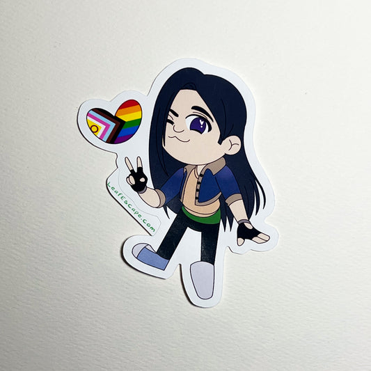 Progress Pride Girl Sticker