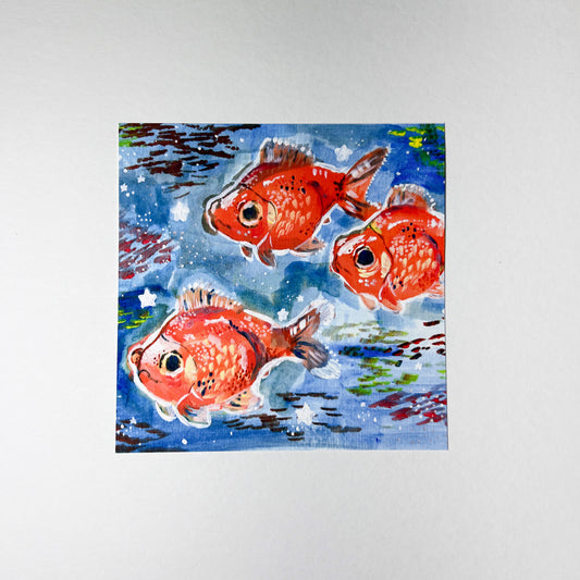 Interstellar Goldfish Print