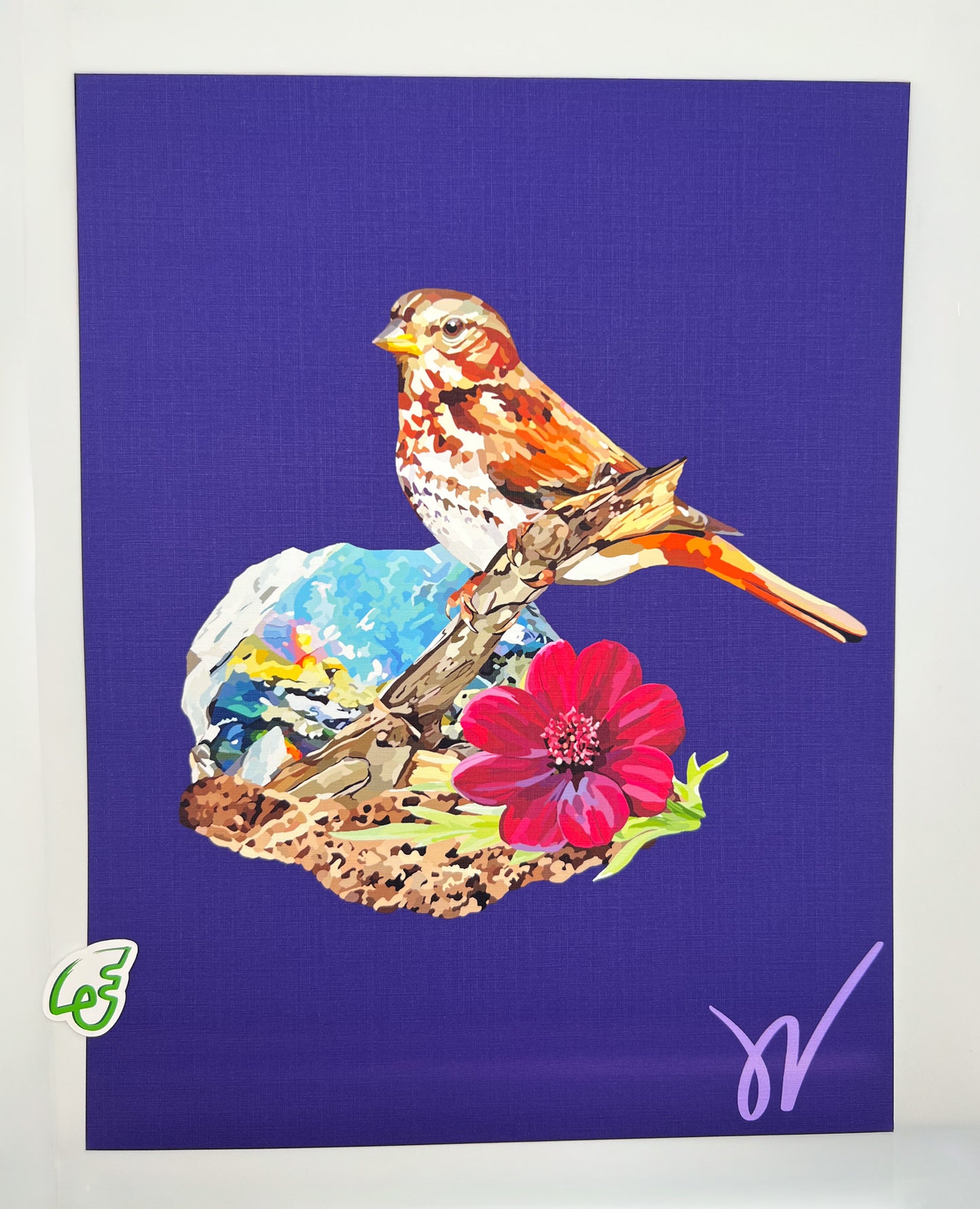 October Fox Sparrow Print