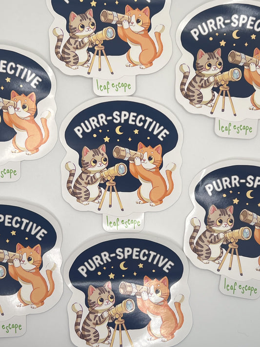 Purr-sepective Sticker