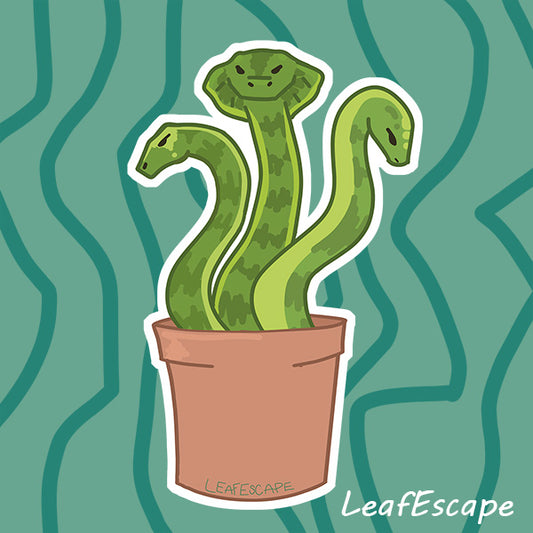 Sssnake Plant Sticker