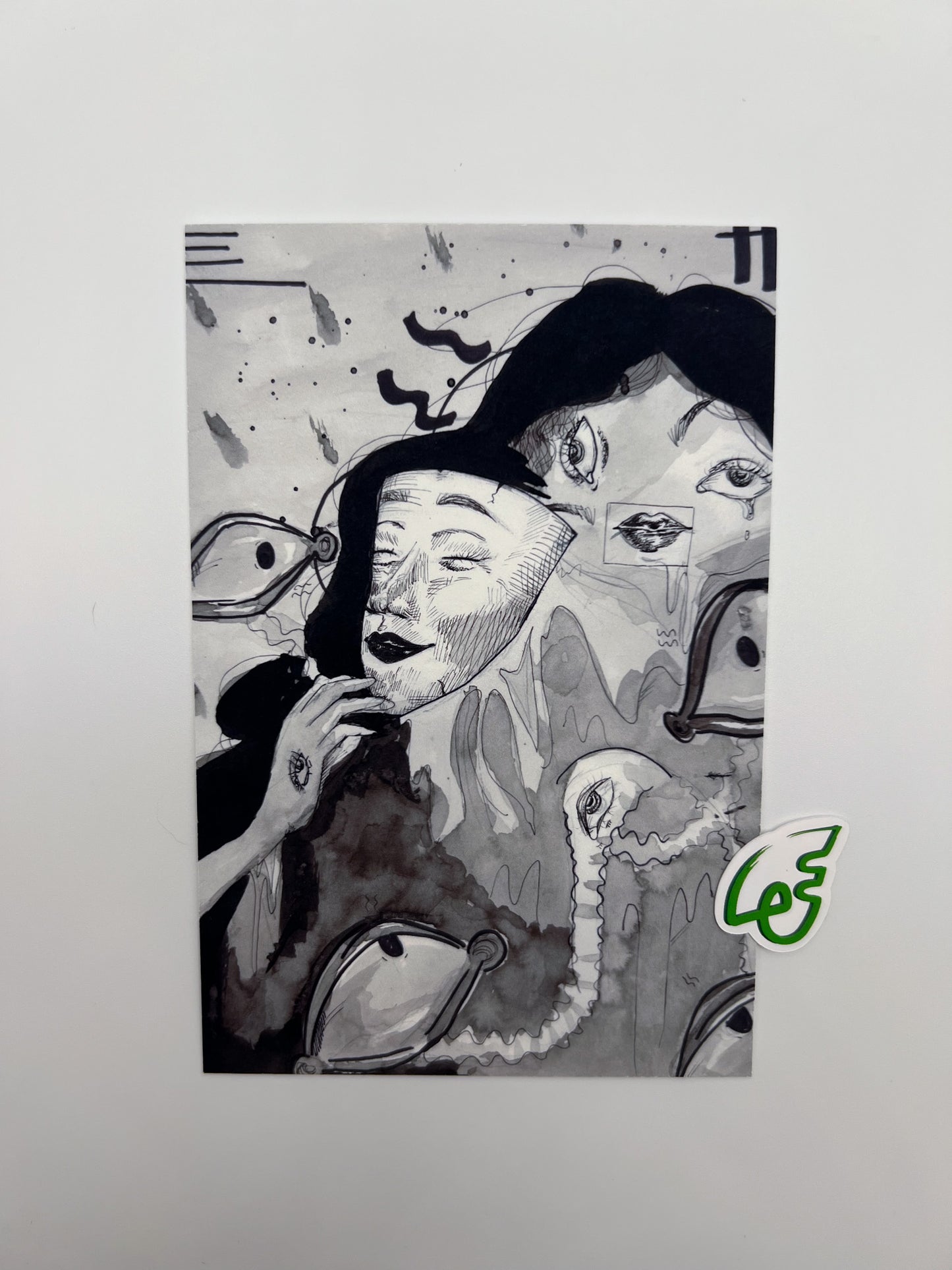 Two Faces Print