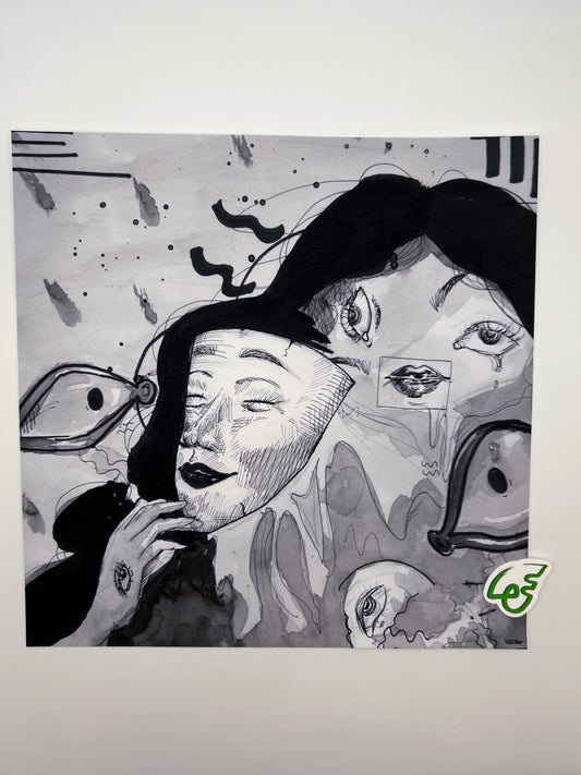 Two Faces Print